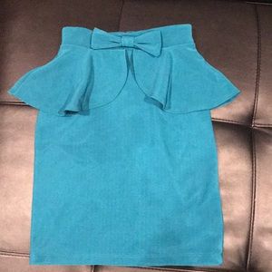 High waist mini skirt